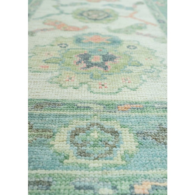 Turkish Turkish Oushak Rug 2'8" x 10'4" #20259 For Sale - Image 3 of 8