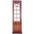 Brown Vintage Solid Mahogany and Beveled Glass Single Interior Room Divider Doors - A Pair For Sale - Image 8 of 12