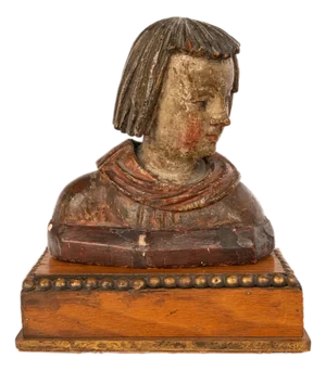 Antique 16thC Catholic German Renaissance Carved Bust Stephan Rottaler Landshut 1500