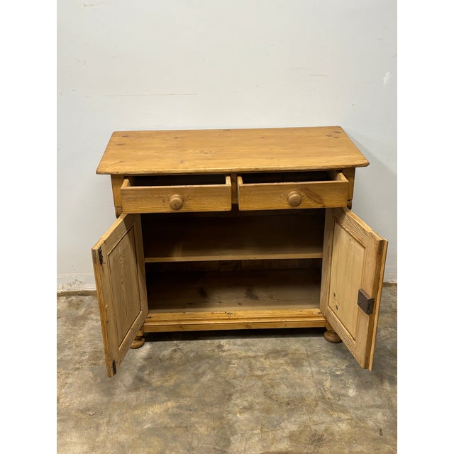 19th Century European Pine Sideboard Dresser Base For Sale - Image 4 of 7