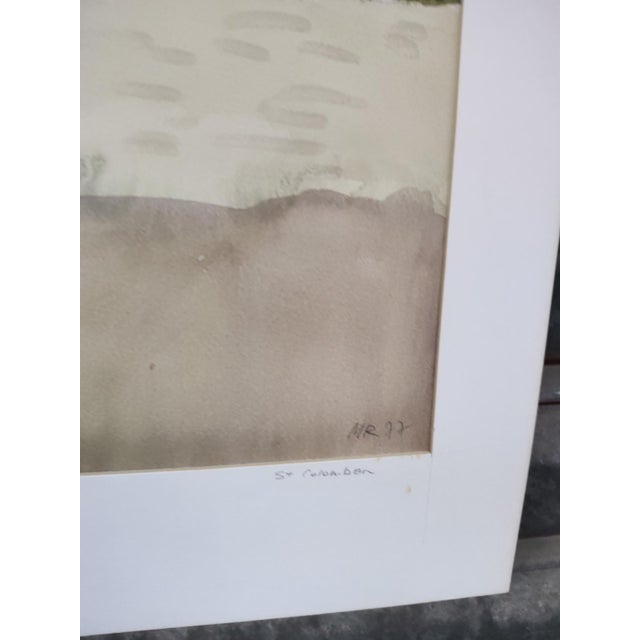 Michel Roubille, Saint Colomban, 1977, Watercolor For Sale - Image 4 of 7