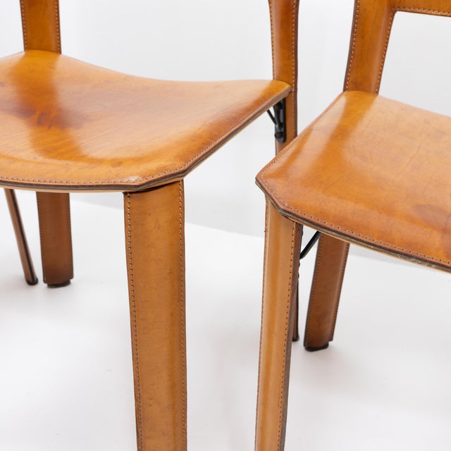 S44 Dining Chairs by Giancarlo Vegni & Gianfranco Gualtierotti for Fasem, Italy, 1980s, Set of 6 For Sale - Image 6 of 15