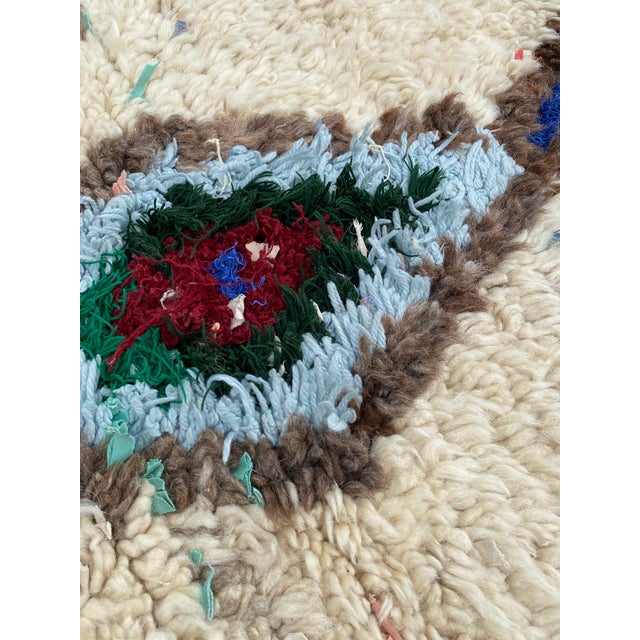 Moroccan Artist Azilal Vintage Wool Rug For Sale - Image 4 of 10