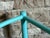 Metal Wrought Iron Turquoise Lounge Chair for Outdoor with Grid Seat For Sale - Image 7 of 18
