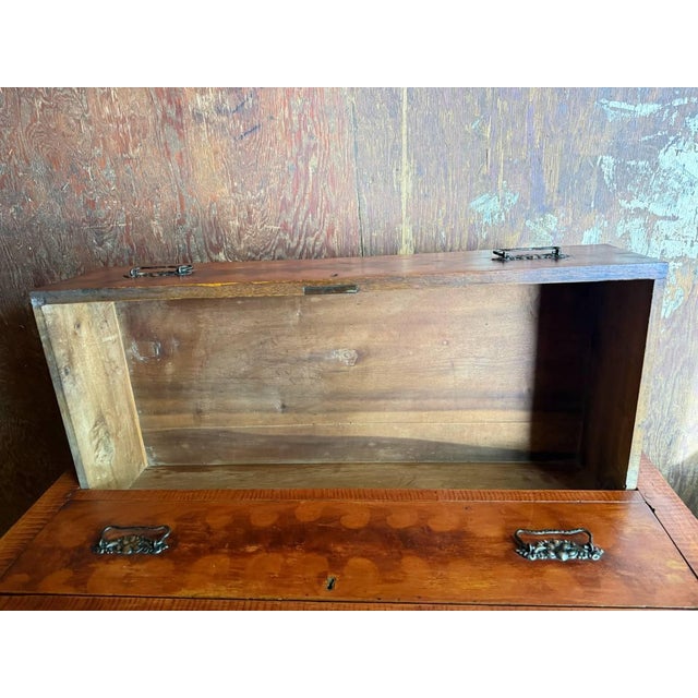 Antique Federal Style Burled Wood Tiger Maple Chest of Drawers For Sale - Image 17 of 18
