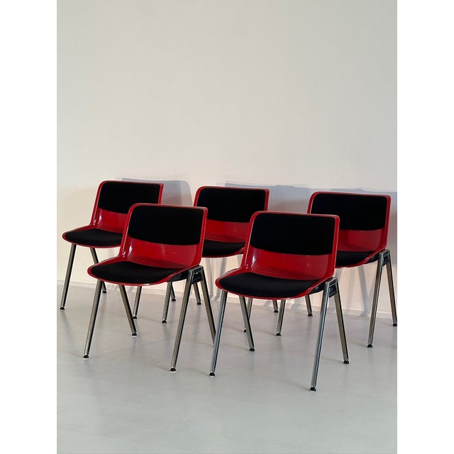 Vintage Modus Chairs by Osvaldo Borsani for Tecno, 1970s, Set of 10 For Sale - Image 17 of 18