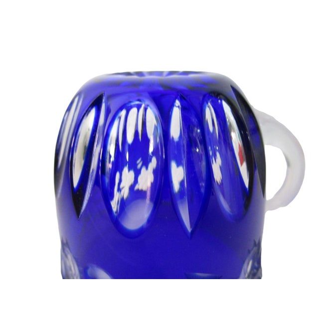 Vintage Nachtmann Traube Cobalt Blue Cut to Clear Punch Cup Grape Design Euc For Sale In Phoenix - Image 6 of 12