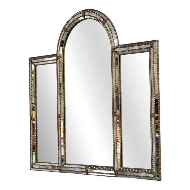 Large Spanish Mosaic Mirror, 1980s For Sale