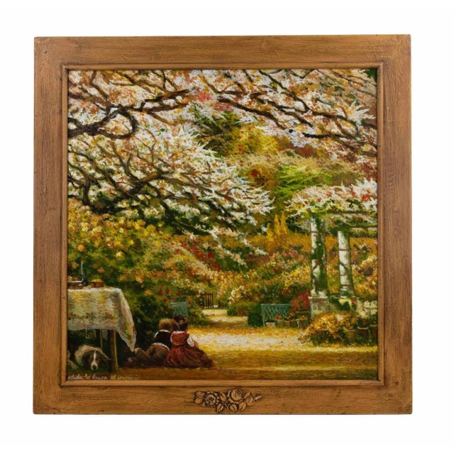 Oil on canvas realized by Antonio Saliola in 2006. Hand signed and titled lower left; signed and dated on rear. Includes a...