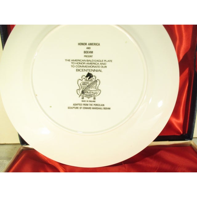 1970s Boehm Porcelain Bicentiennal Plate 1976 For Sale - Image 5 of 9