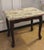 Queen Anne 2008 Vintage Vanity Bench Mahogany Queen Ann Tapestry Dressing Bustle Foot Stool For Sale - Image 3 of 18