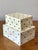 Cream Vintage Boho Polka Dot Tessellated Boho Boxes - Set of 2 For Sale - Image 8 of 8