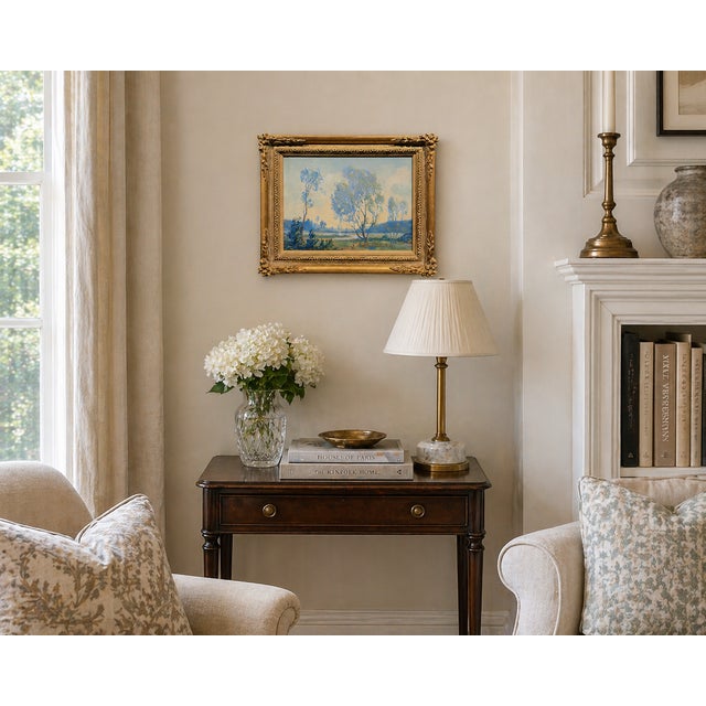 Atmospheric 1920 Impressionist Landscape by Irving K. Manoir California Impressionist - Oil Painting on canvas-board -...