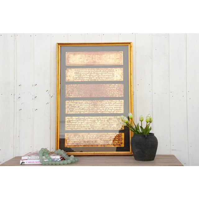 Wood Golden Sutras, Antique Burmese Manuscript For Sale - Image 7 of 7