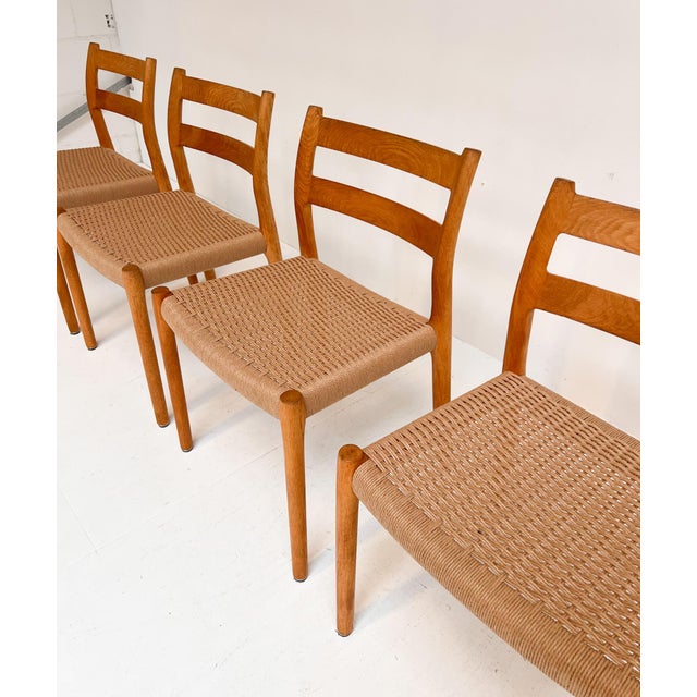 Mid-Century Modern Model 84 Chairs by Niels Otto Møller, 1960s, Set of 4 For Sale - Image 3 of 17