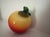 Mid-Century Modern Vintage Murano Style Hand- Blown Glass Art Glass Peach For Sale - Image 3 of 5