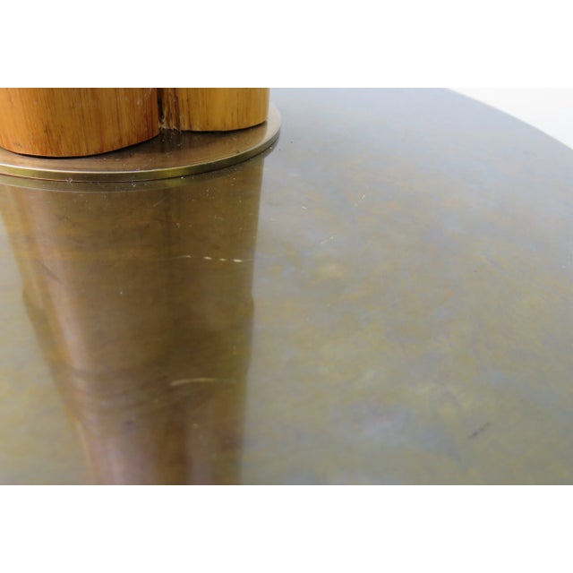 Scandinavian Modern Brass, Bamboo, and Linen Table Lamp from Bergboms, 1960s For Sale - Image 14 of 18