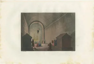 Ferrario, Interior of the Chapel of Mount Calvary, 1831, Print