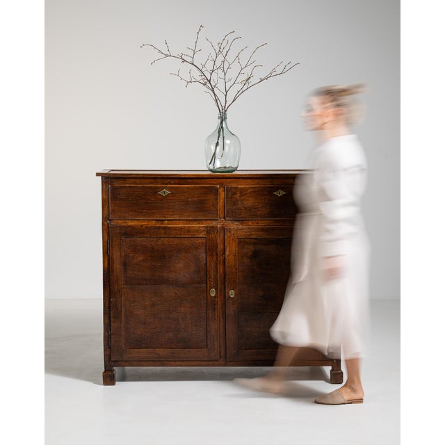 Mid 19th Century Oak Buffet in Original Patina, Antique, France, Circa 1860 For Sale - Image 5 of 15