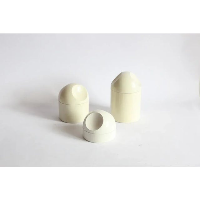Plastic Space Age Storage Containers by Makio Hasuike for Gedy, Italy, 1960s, Set of 3 For Sale - Image 7 of 13