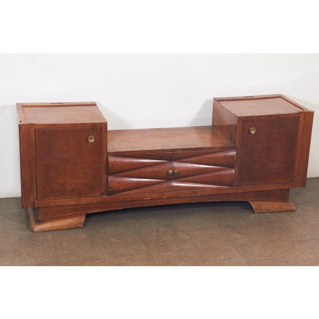 Small Italian Art Deco Style Sideboard, 1940s For Sale - Image 4 of 12