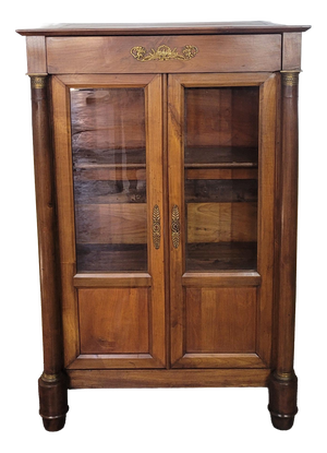 Small Empire-Style Cherrywood Bookcase