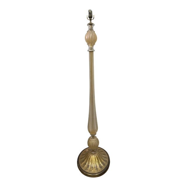 1940s Murano Glass Floor Lamp by Seguso For Sale
