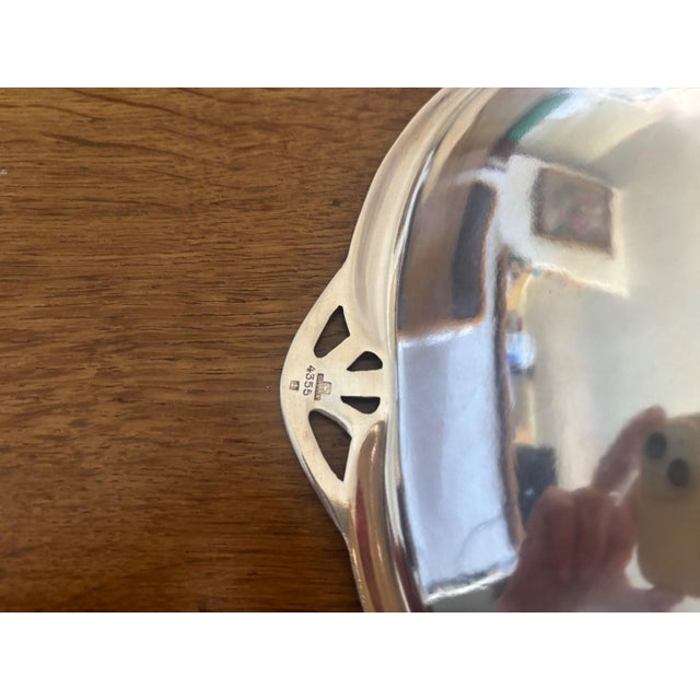 Metal Art Nouveau Silver-Plated Metal Bread Basket from Gallia Christofle, 1890s For Sale - Image 7 of 9