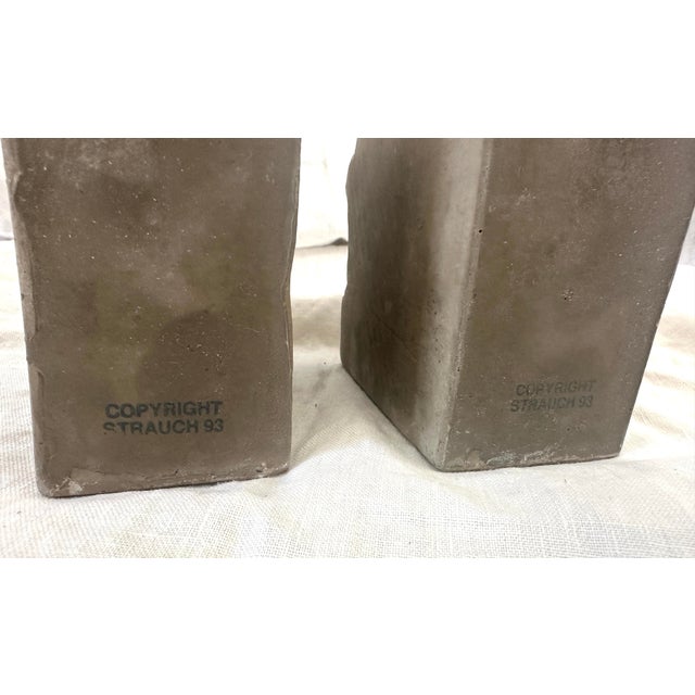 Vintage Pair of Eduardo Strauch Face Bookends For Sale In Palm Springs - Image 6 of 6