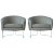 1960s Chrome Base Curved Lounge Chairs For Sale