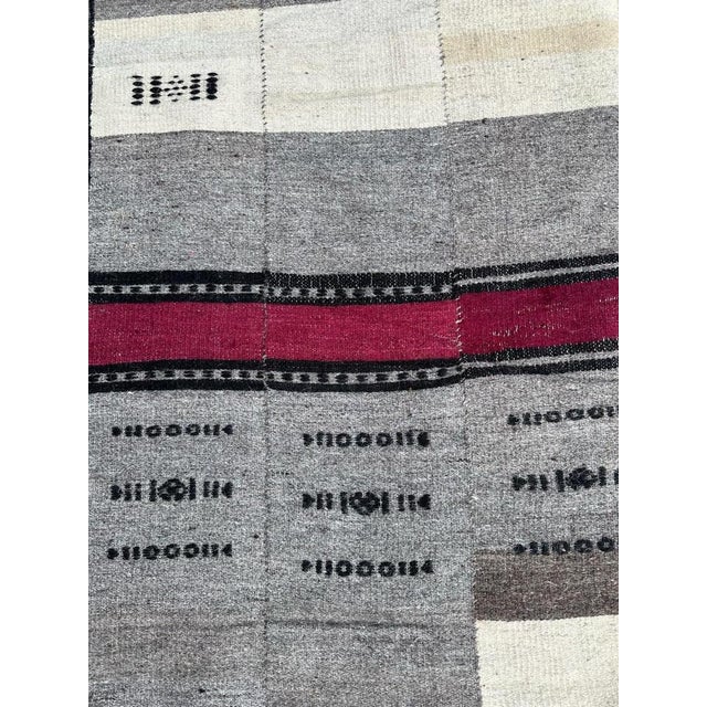 Vintage Hand Woven Malian Rug, 1920s For Sale - Image 3 of 16