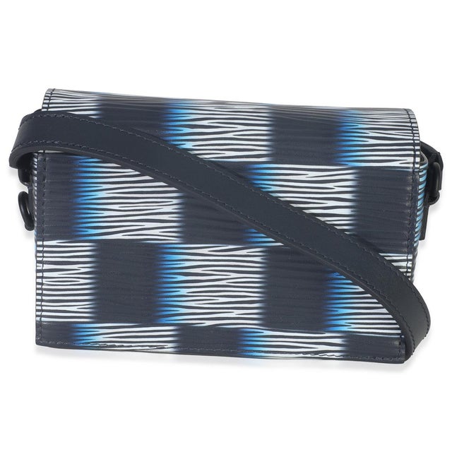 Louis Vuitton Black Blue Damier Rush Epi Steamer Wearable Wallet For Sale - Image 4 of 9