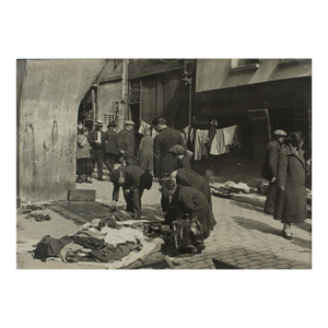 Paris, Street Flea Market Circa 1930, Silver Gelatin Black and White Photography, by Agence Meurisse