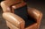 Late 20th Century Leather Club Chair With Ottoman in Beige by Preston Hill For Sale - Image 9 of 10