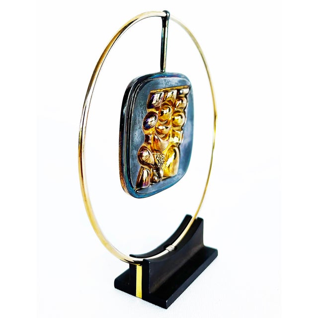 Abstract 1980s Miguel Ortiz Berrocal Torso Verona Opus 173 Necklace #857/1000 With Case, Stand For Sale - Image 3 of 11