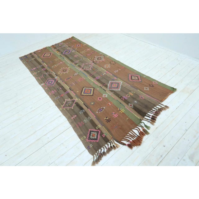 Tribal Vintage Turkish Tribal Kilim Rug-3’3’x7’5" For Sale - Image 3 of 13