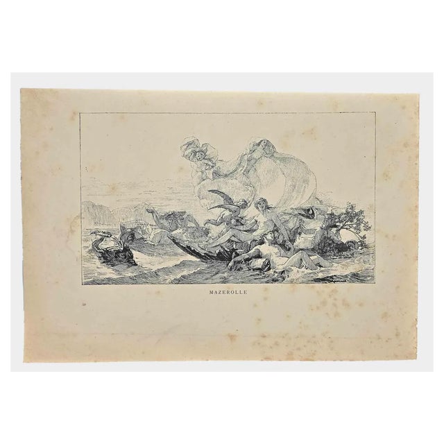 Alexis-Joseph Mazerolle, Celestial Scene, Lithograph, Late 19th Century For Sale