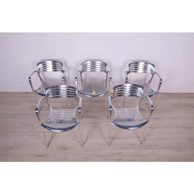 Aluminium Stackable Chairs by Jorge Pensi for Amat 3, 1980s For Sale - Image 14 of 18
