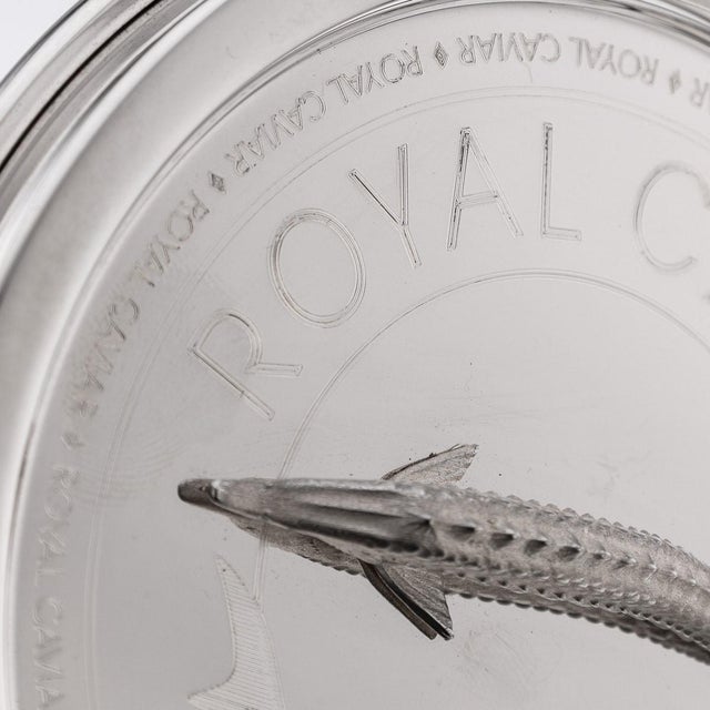 Silver & Glass Caviar Jar from Pushkin Alexander For Sale - Image 9 of 18