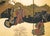 "The Tale of Genji", 1950s Showa Era Japanese Painted Byobu Screen For Sale - Image 12 of 18