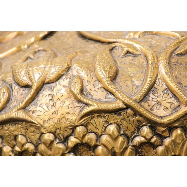 Moorish Mughal Indo Persian Islamic Brass Table Lamp For Sale - Image 11 of 18