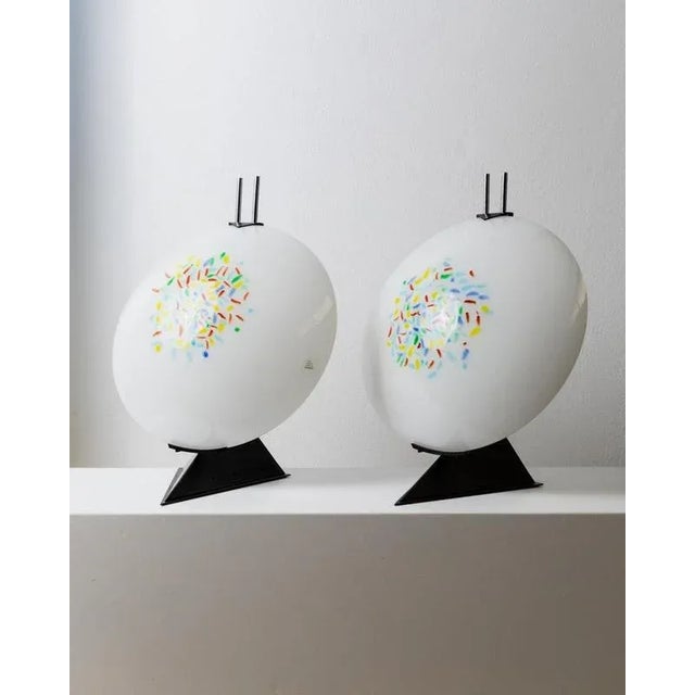 Vintage Murano Glass Table Lamp, 1980s For Sale - Image 3 of 11