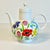 1970s Vintage Heinrich & Co German Boho Chic Hollywood Regency Flora Tea Pot For Sale - Image 13 of 15