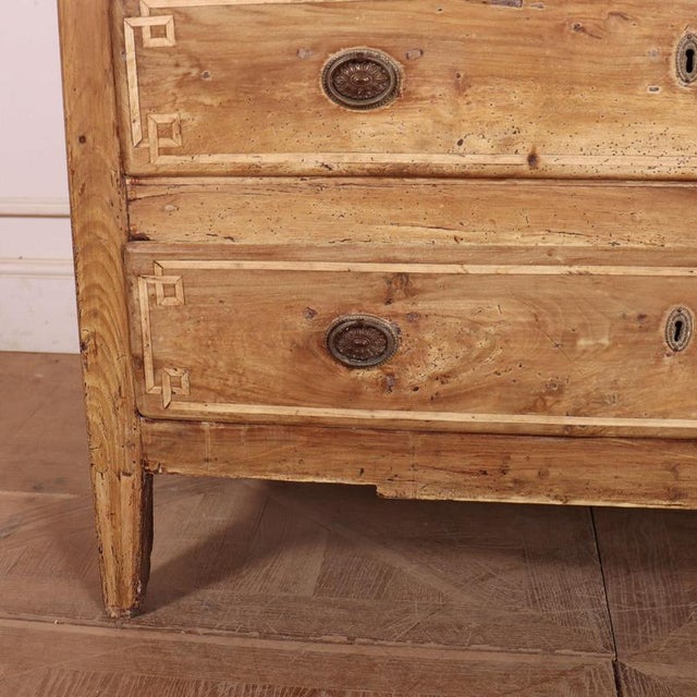 Italian Bleached Walnut Commode For Sale - Image 4 of 12