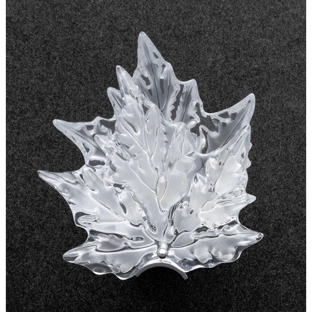 Pair of Lalique Crystal and Chrome "Champs Elysees" Wall Sconces For Sale In New York - Image 6 of 15