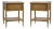 Pair of Faux Bamboo Hollywood Regency End Tables For Sale