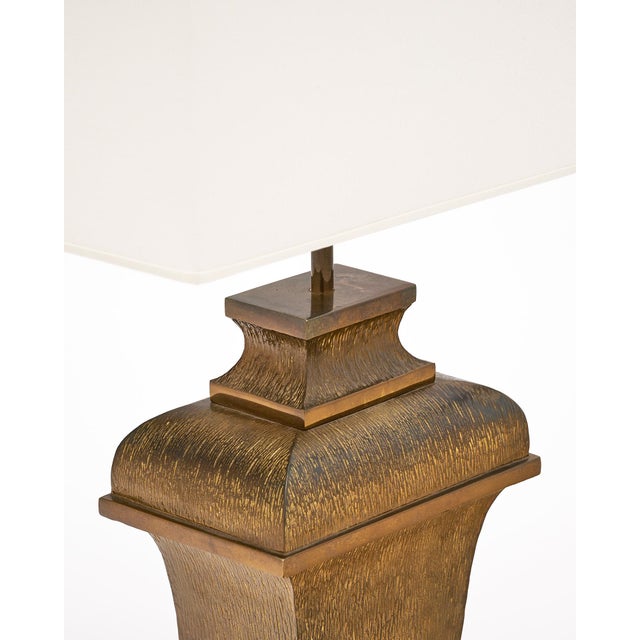 1950s Vintage French Brass Table Lamp by Maison Charles For Sale - Image 5 of 8