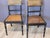 Wood Set of Four Diminutive English Regency Ebonized and Caned Side Chairs For Sale - Image 7 of 13
