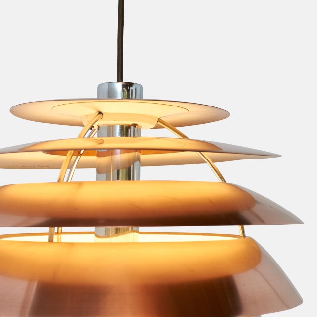 Stilnovo 1950s Model 1231 Copper Pendant by Stilnovo For Sale - Image 4 of 6