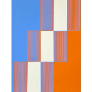 Richard Anuszkiewicz - Celebrate New York Op Art Serigraph, Signed (1973, Framed) For Sale